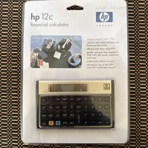 Hewlett Packard HP 12C Financial Calculator Real Estate Finance Vintage